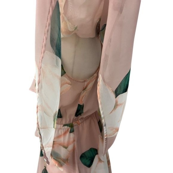 Show Me Your MuMu Blush Floral Off-Shoulder Romper - Picture 7 of 14